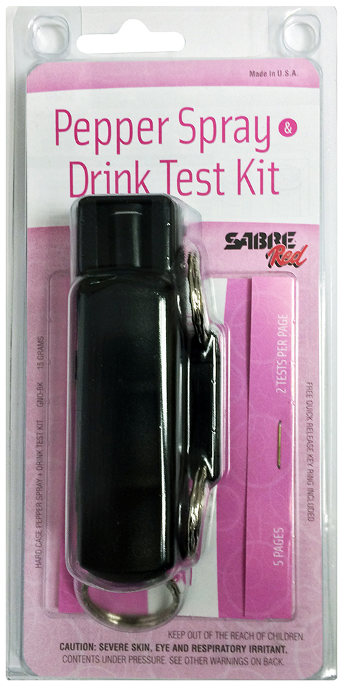 Sabre GNOBK Girls Night Out Kit Pepper Spray/Date Rape Test .54oz 10ft Black