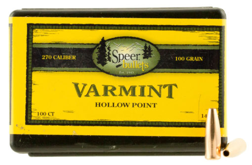 Speer 1447 Rifle 270 Caliber .277 100 GR Varmint Hollow Point 100 Box