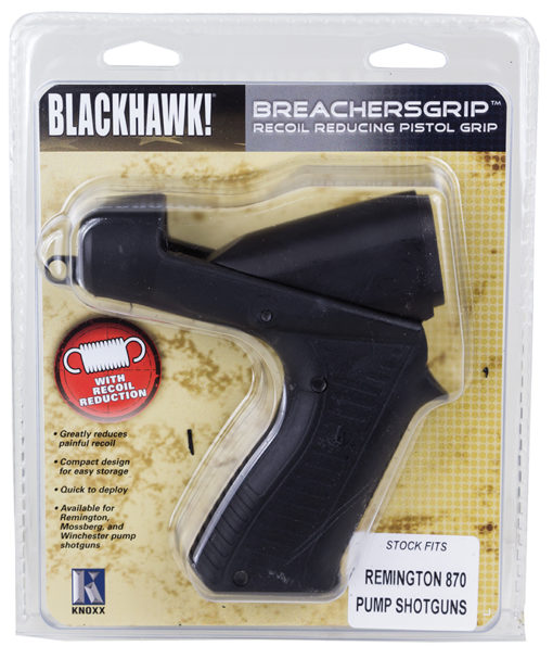 Blackhawk K02100C BreachersGrip Pistol Grip Stk Rem 870 High Impact Poly Black