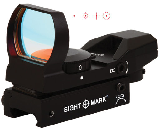 Sightmark SM13003B Sure Shot 1x 33x24mm Obj Unlimited Eye Relief 5 MOA Black Matte