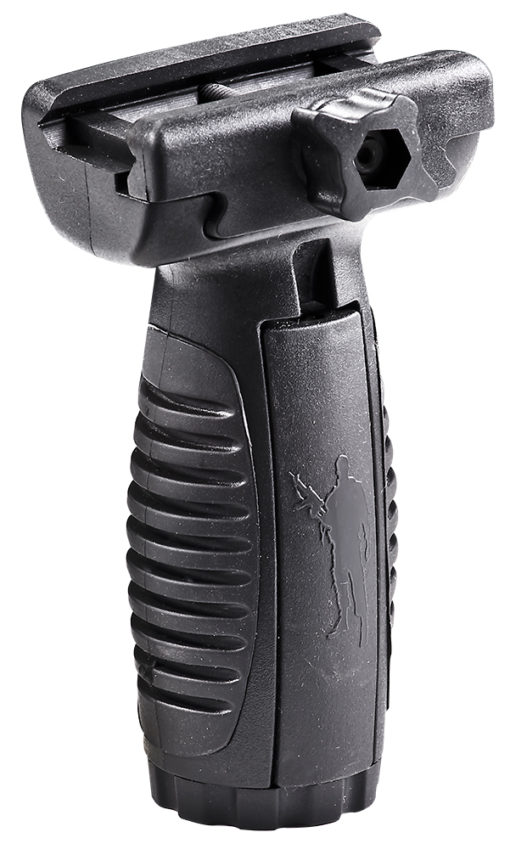 CAA MVG Short Vertical Grip w/Pressure Switch Mounts Poly/Rubber Blk