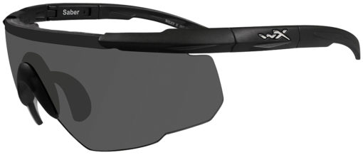 Wiley X Eyewear 302 Saber Advanced Safety Glasses Smoke/Matte Black
