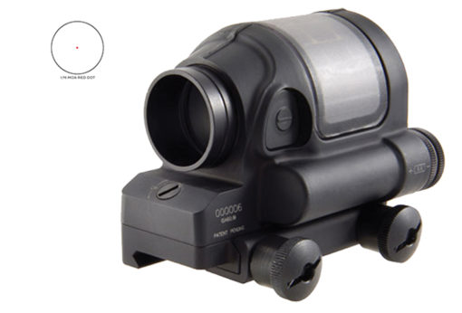 Trijicon 900000 SRS01 Sealed Reflex Sight Thumb Screw Mount 1x 38mm Obj 4" Eye Relief 1.75 MOA Black