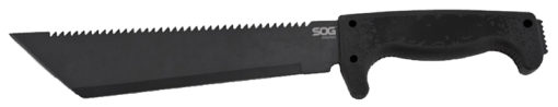 S.O.G MC04N SOGfari Field Knife 10.5" High Carbon Stainless Machete Synthetic Rubber Black