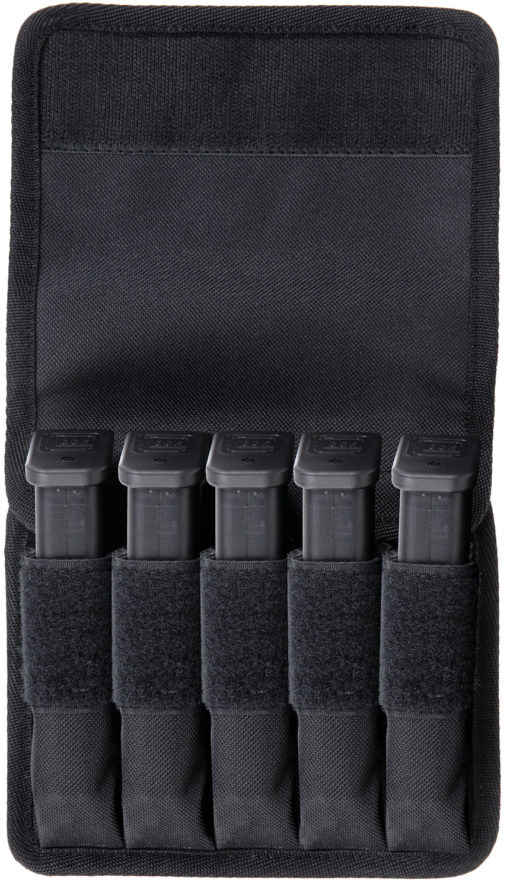 Bulldog CLT60 Colt Tactical Deluxe 5-10 MOLLE Pistol Mag Pouch Black Nylon