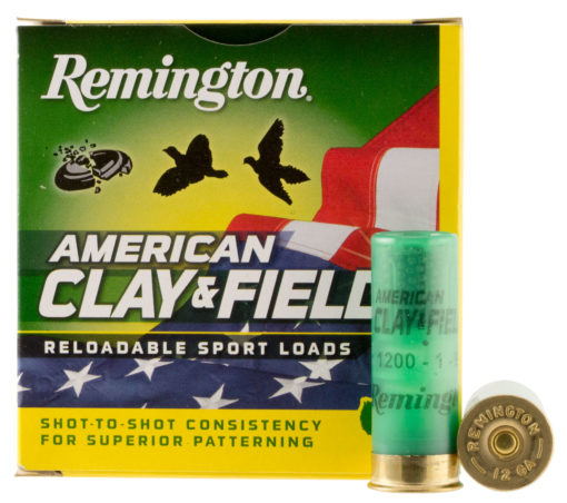 Remington Ammunition HT12L9 American Clay and Field Sport Loads 12 Gauge 2.75" 1 oz 9 Shot 25 Bx/ 10