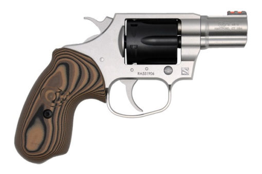 Colt Mfg COBRATT2FO Cobra TT Revolver Double 38 Spl + P 2.10" 6 Rd Hyena Brown G10 Grip Stainless