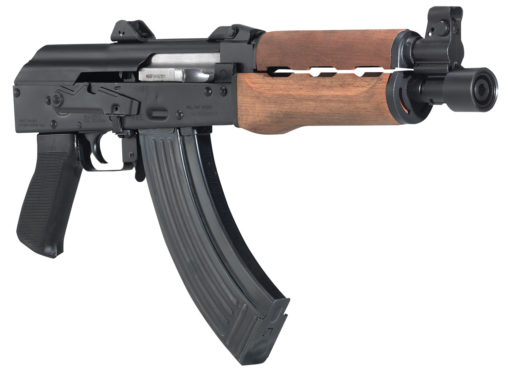 Century HG3089N PAP M92 PV AK Pistol Semi-Automatic 7.62X39mm 10" 30+1 Black Polymer Pistol Grip Wood Forearm Black