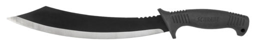 Schrade SCMACH1CP Full Tang Machete 12" 3Cr13 Stainless Steel Machete Thermoplastic Rubber