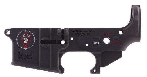 Spikes STLS011-CFA Lower Forged Zombie Multi-Caliber AR Platform Black