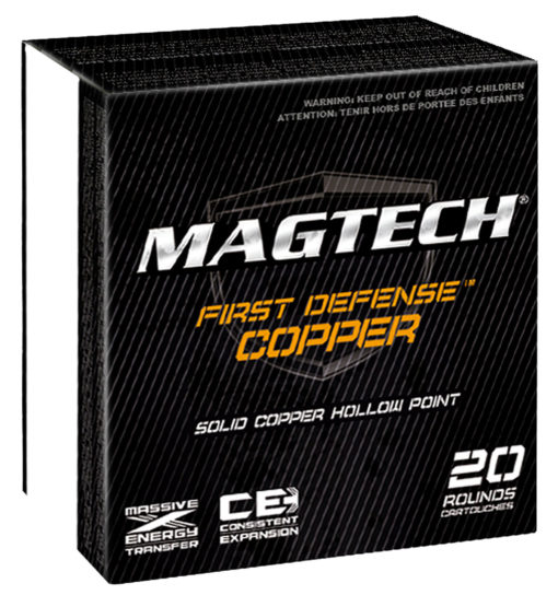 Magtech FD38A First Defense 38 Special 95 GR Solid Copper Hollow Point 20 Bx/ 50 Cs