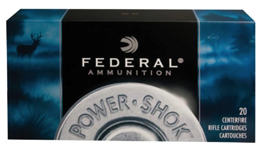 Federal 7RA Power-Shok  7mm Rem Mag 150 gr Jacketed Soft Point (JSP) 20 Bx/ 10 Cs
