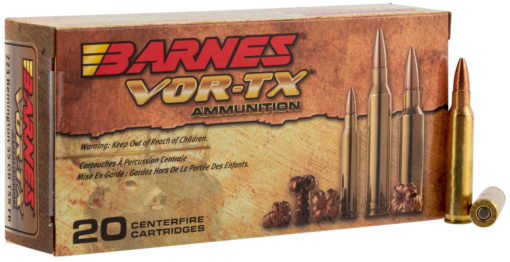 Barnes Bullets 21520 VOR-TX Rifle  223 Rem 55 gr TSX Flat Base 20 Bx/ 10 Cs