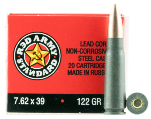 Red Army Standard 7.62X39mm 122 GR Full Metal Jacket 180 Bx/ 5 Cs