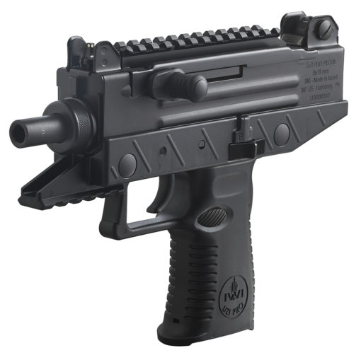 IWI US UPP9S Uzi Pro  9mm Luger 4.50" 25+1 Black Hard Coat Anodized Black Polymer Grip