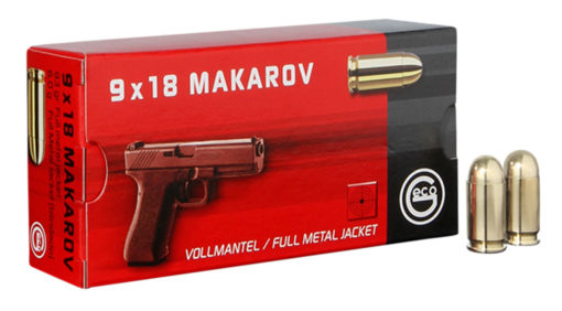 GECO 294540050 Pistol  9mm Makarov 95 gr Full Metal Jacket (FMJ) 50 Bx/ 20 Cs