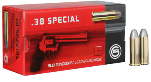 GECO 271840050 Pistol  38 Special 158 gr Lead Round Nose (LRN) 50 Bx/ 20 Cs