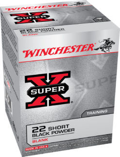 Winchester Ammo X22SB Super-X Black Powder Blank 22 Short 50 Bx/ 100 Cs