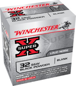 Winchester Ammo 32BL2P Super-X Black Powder Blank 32 S&W 50 Bx/ 100 Cs