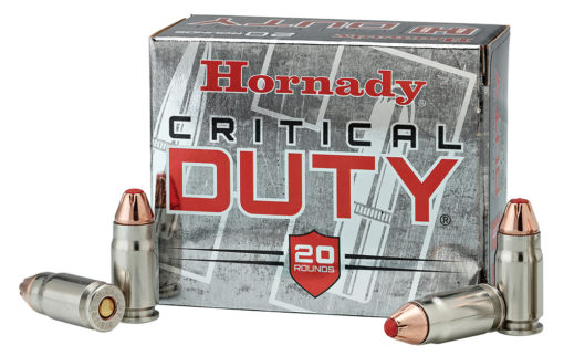 Hornady 90226 Critical Duty  9mm Luger +P 135 gr FlexLock 25 Bx/ 10 Cs