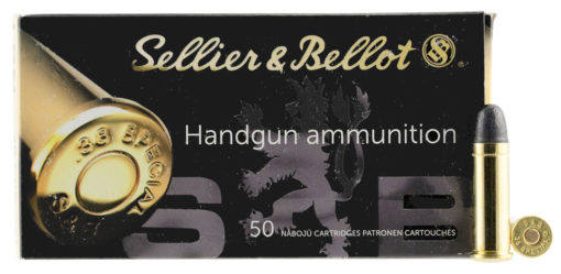 Sellier & Bellot SB38A Handgun  38 Special 158 gr Lead Round Nose (LRN) 50 Bx/ 20 Cs