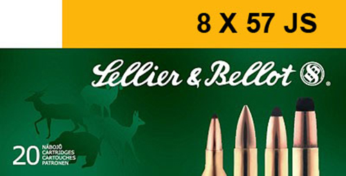 Sellier & Bellot SB857JSB Rifle  8x57mm JS 196 gr Soft Point Cut-Through Edge (SPCE) 20 Bx/ 20 Cs