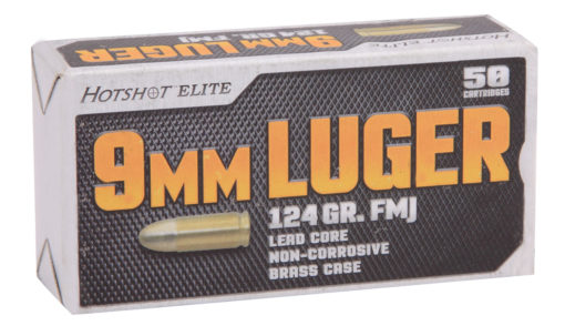 Century AM1905 Hotshot Elite 9mm Luger 124 gr Full Metal Jacket (FMJ) 50 Bx/ 20 Cs