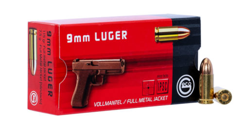 GECO 220240050 Pistol9mm Luger 115 GR Full Metal Jacket (FMJ) 50 Bx/ 20 Cs