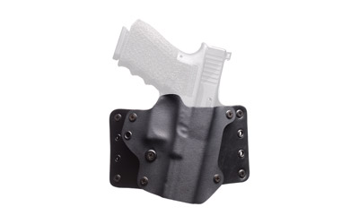 BlackPoint 100184 Leather Wing OWB S&W M&P 9/40 Compact Kydex/Leather Black
