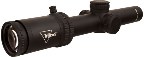 Trijicon 2900012 Credo  1-4x 24mm Obj 95-24.2 ft @ 100 Yards FOV 30mm Tube Matte Black Finish Illuminated MRAD Ranging Green
