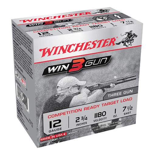 Winchester Ammo XLT127TG Win3Gun Birdshot 12 Gauge 2.75" 1 oz 7.5 Shot 25 Bx/ 10 Cs