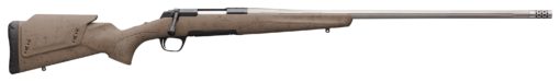 Browning 035514297 X-Bolt Western Hunter Long Range 300 PRC 3+1 26" Flat Dark Earth Cerakote w/Spider Web Hard Core Fiber-Fusion w/Adj Comb Stock Matte Blued Right Hand