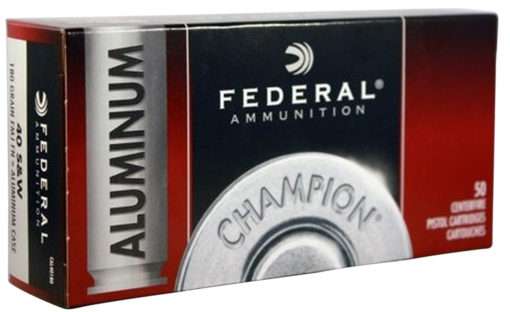 Federal CAL40180 Champion Training 40 S&W 180 gr Full Metal Jacket (FMJ) 50 Bx/ 20 Cs