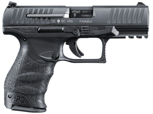 Walther Arms 2796066 PPQ M2 9mm Luger Double 4" 15+1 Black Polymer Grip/Frame Grip Black Tenifer Slide