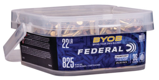 Federal 750BKT825 Small Game Target BYOB 22 LR 36 gr Copper Plated Hollow Point (CPHP) 825 Bx/ 4 Cs