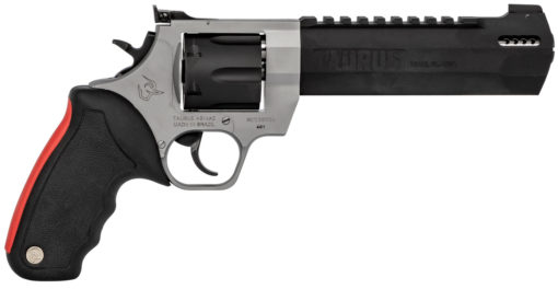 Taurus 2440065RH Raging Hunter  44 Rem Mag 6 Round 6.75" Black Stainless Aluminum Black Rubber Cushion Insert Grip