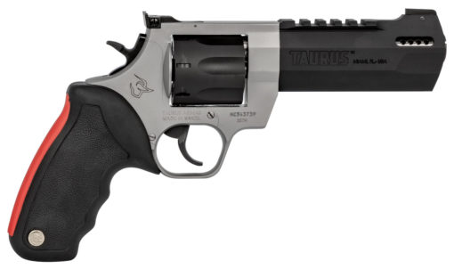 Taurus 2357055RH Raging Hunter Revolver Single/Double 357 Magnum 5.13" 7 Round Black Rubber Cushion Insert Grip Stainless