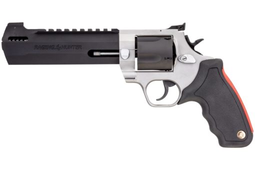 Taurus 2454065RH Raging Hunter  Revolver Single/Double 454 Casull 6.75" 5 Rd Black Rubber Cushion Insert Grip Stainless
