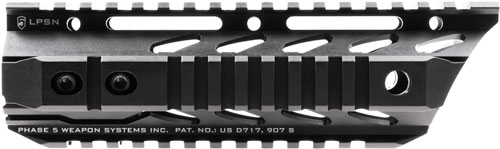 PHASE 5 WEAPON SYSTEMS LPSN75 Lo-Pro Slope Nose Quad Rail AR Platform Aluminum Black 7.5"