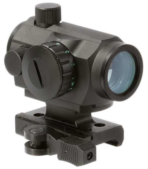 Aim Sports RQDT125A Micro Dot Quick Detach 1x 20mm 4 MOA Dual Illuminated Red/Green Dot CR2032 Lithium Black with Absolute Co-Witness
