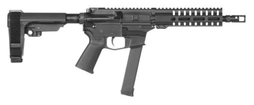 CMMG 99A51D7 Banshee 200 MKGS 9mm Luger 8" 33+1 Black Hard Coat Anodized Black Magpul MOE Grip CMMG 6 Position RipBrace