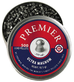 Crosman LUM177 Premier  .177 Pellet Lead Domed Heavy Pellet 500 Per Tin
