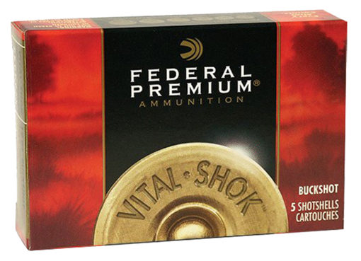 Federal P15800 Premium Vital-Shok 12 Gauge 3" 15 Pellets 00 Buck Shot 5 Bx/ 50 Cs