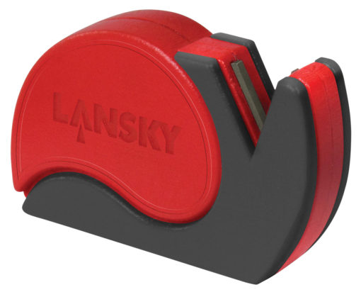 Lansky SCUT Sharp'n Cut 2 in 1 Carbide Steel Sharpener/Ceramic Blade Black/Red