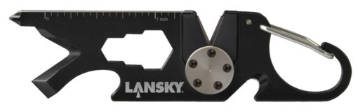 Lansky ROAD1 Roadie Keychain Sharpener Carbide Steel Sharpener Metal Handle Black