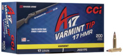 CCI 949CC Varmint A17 17 HMR 17 gr Varmint Tipped 200 Bx/ 10 Cs