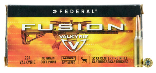 Federal F224VLKMSR1 Fusion MSR 224 Valkyrie 90 gr Fusion Soft Point 20 Bx/ 10 Cs
