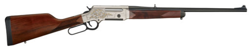 Henry H014D308 Long Ranger Deluxe 308 Win 4+1 20" American Walnut Nickel Plated w/24K Gold Inlay Right Hand