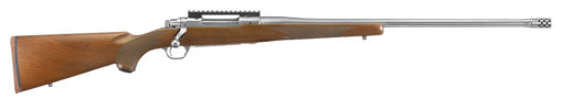 Ruger 57109 Hawkeye Hunter 300 Win Mag 3+1 24" Fixed American Walnut Stock Satin Stainless Right Hand