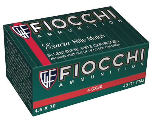 Fiocchi 46EXA Training Dynamics  4.6x30mm H&K 40 gr Full Metal Jacket (FMJ) 50 Bx/ 20 Cs